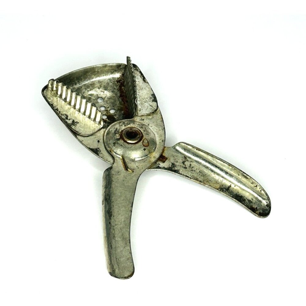 Vaughn Lime Lemon Squeezer Juicer Aluminum Fresh Juice Citrus Chicago USA VTG